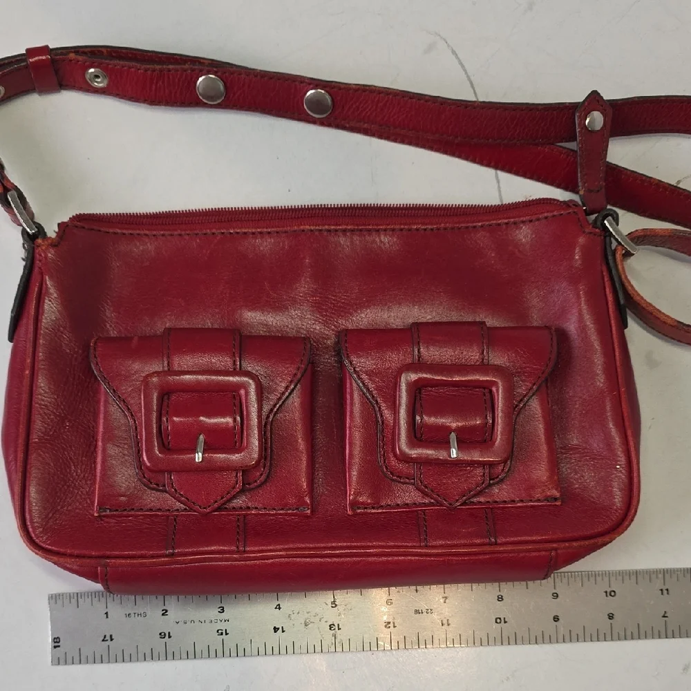 Kenneth Cole New York Red Shoulder Bag - Picture 9 of 11